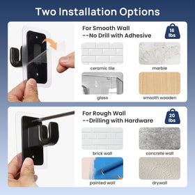 Dorm to living room transition with ENJOYBASICS curtain rod in matte black.