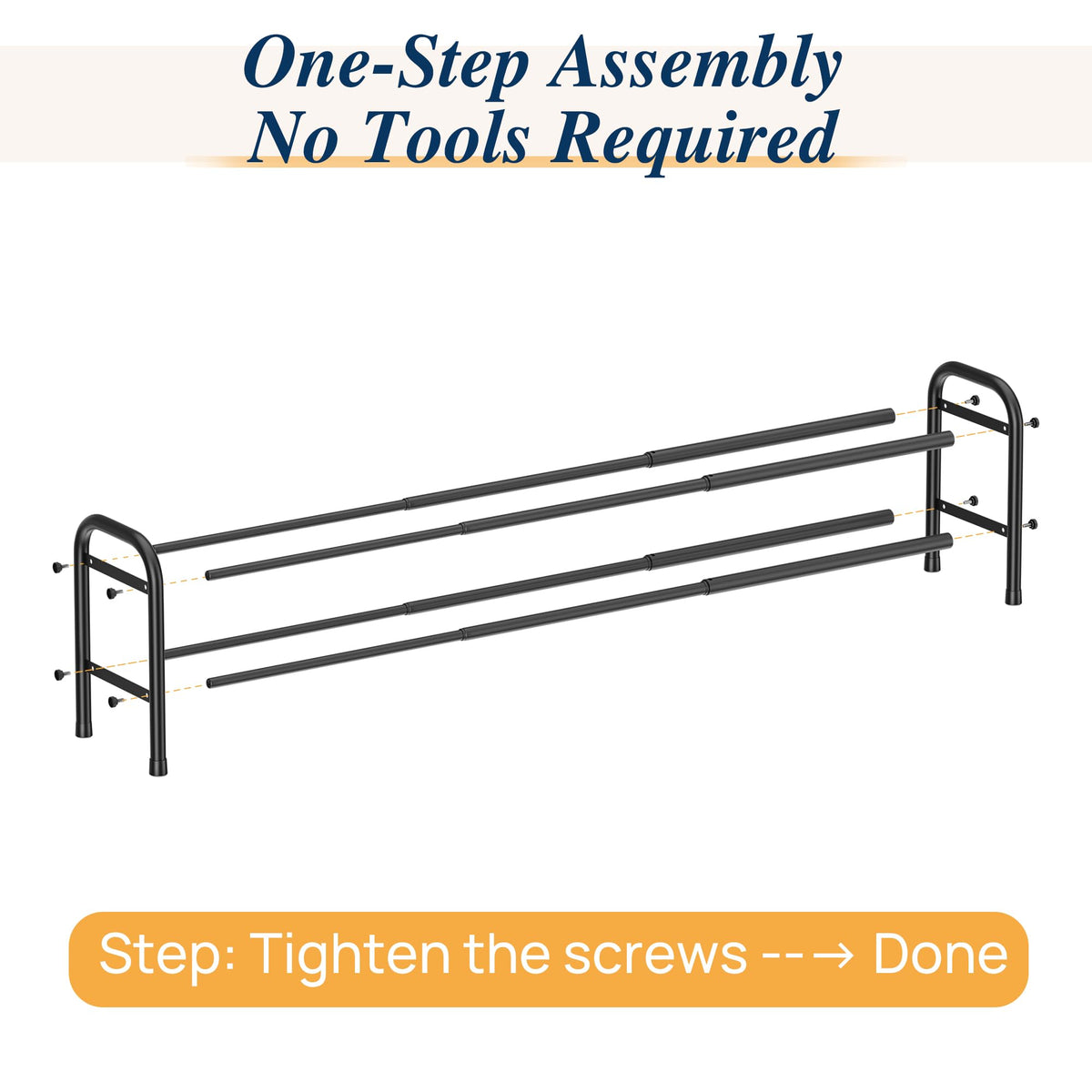 ENJOYBASICS free-standing rack fits closets, entryways, and corners