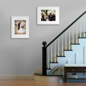 ENJOYBASICS frame with mat supports 11x14 display and easy customization.