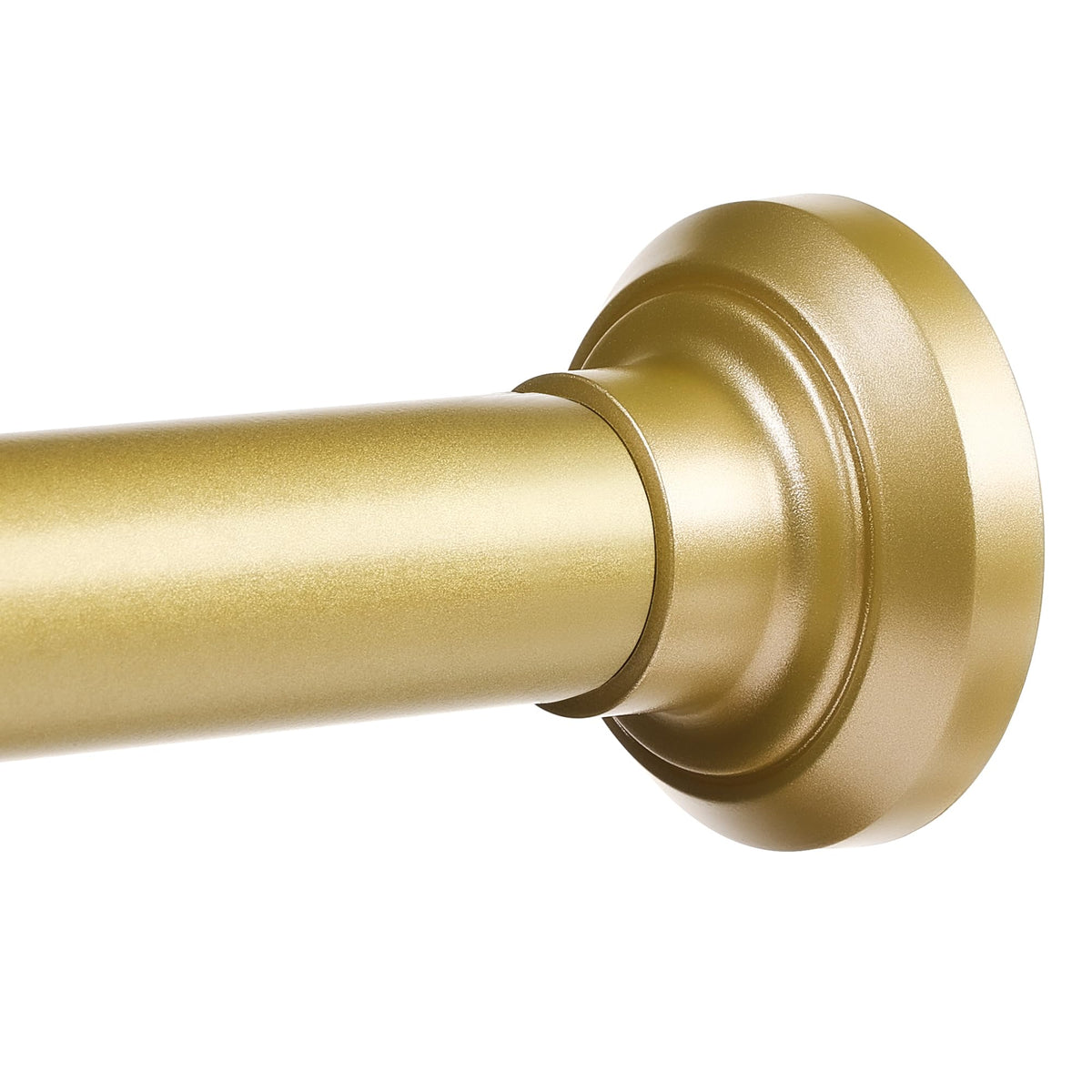 ENJOYBASICS Gold Shower Rod adjustable 30-76 in for flexible bathroom fit