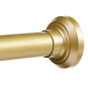 ENJOYBASICS Gold Shower Rod adjustable 30-76 in for flexible bathroom fit