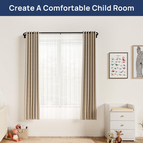 ENJOYBASICS outer-rod-3-4-inch provides sturdy support for heavy curtains.