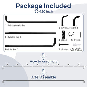 ENJOYBASICS wrap-around rod creates a calm, dark ambiance for movie nights