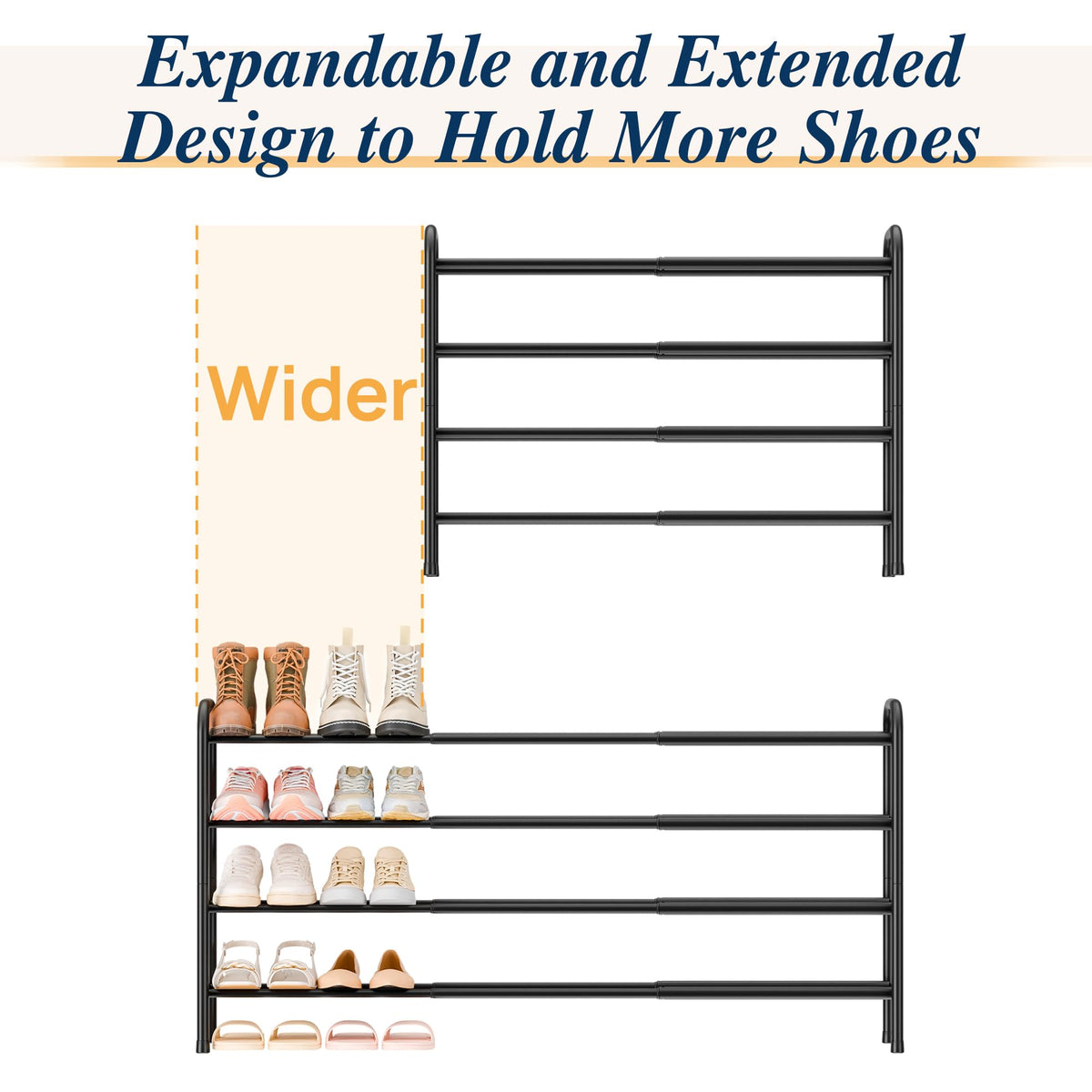 ENJOYBASICS black finish and sleek look complement contemporary home decor.