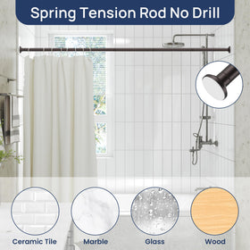 ENJOYBASICS rust-resistant rod suitable for indoor and outdoor humid spaces