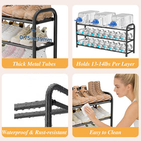ENJOYBASICS versatile storage solution supports shoes and other items.