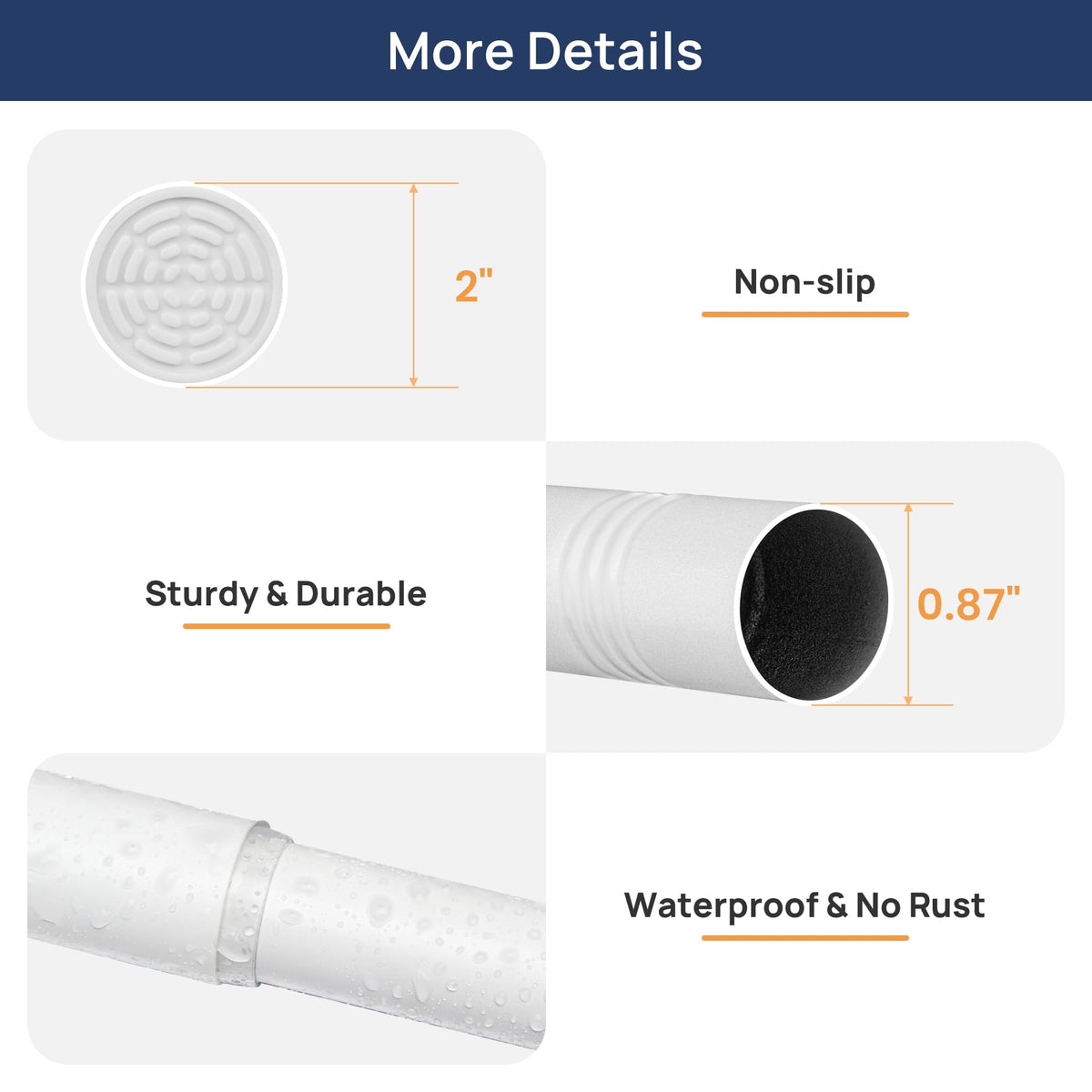 ENJOYBASICS waterproof stainless steel construction resists humidity.
