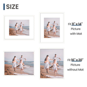 ENJOYBASICS white wall gallery frame blends with any decor style.