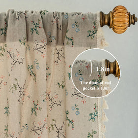 EnjoyBridal bohemian living room curtains 84-inch panel enhancing space