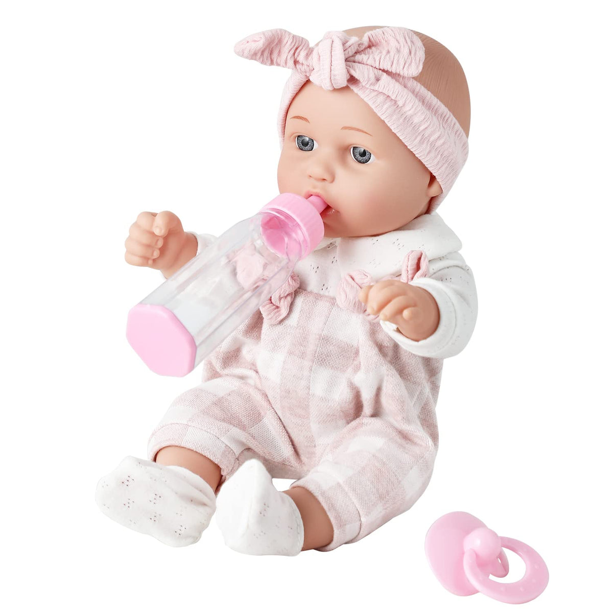 Enjoyin 12-inch baby doll with pacifier for nurturing pretend play