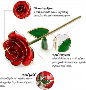 ENJOYPRO Rose Leaf Detail captures delicate veins under the gold coating