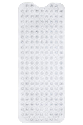 ENKOSI bath mat 40x16 offers full-coverage stability on tub floors.