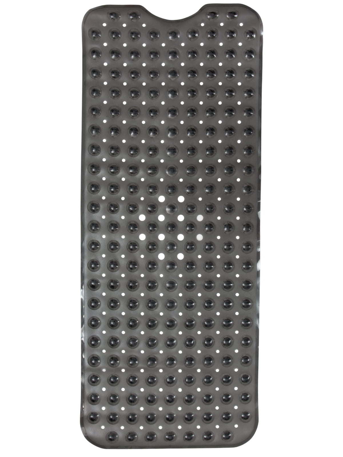 ENKOSI bath mat extra-long 40x16 charcoal for full tub coverage and safety.