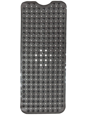 ENKOSI bath mat extra-long 40x16 charcoal for full tub coverage and safety.