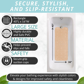 ENKOSI Bath Mat is machine washable for easy cleaning.