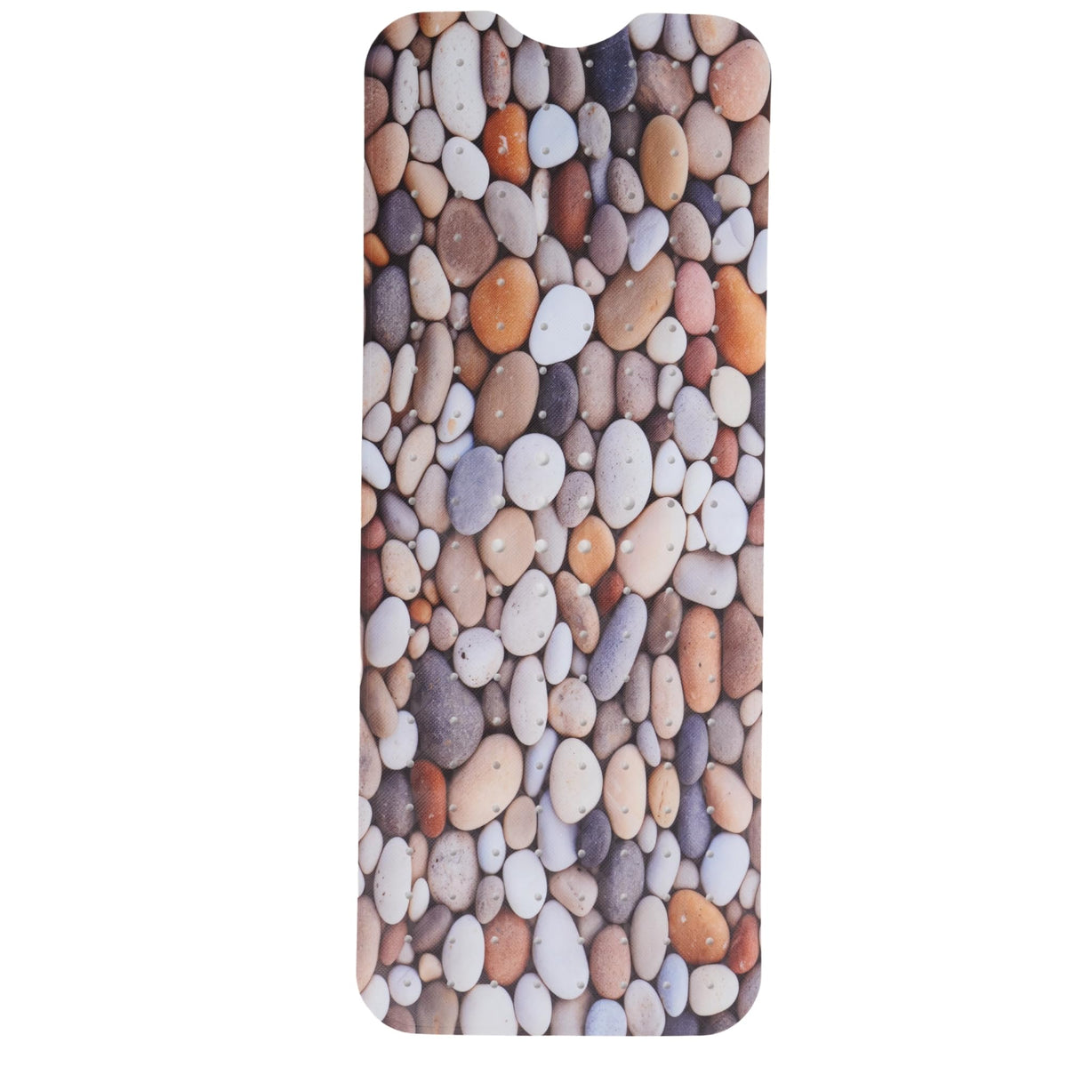 ENKOSI bath mat with pebble stone design for full tub coverage and spa-like appeal