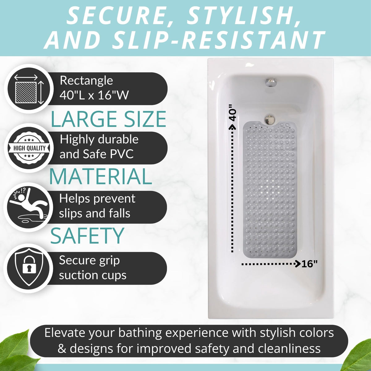 ENKOSI soft topside provides gentle feet and comfortable bath experience