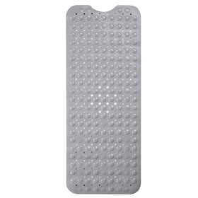 ENKOSI nonslip 40x16 grey bathmat showing strong suction cups for secure grip