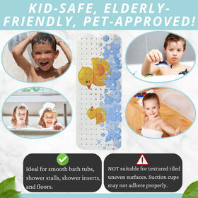 ENKOSI bath mat is easy to clean and machine washable.