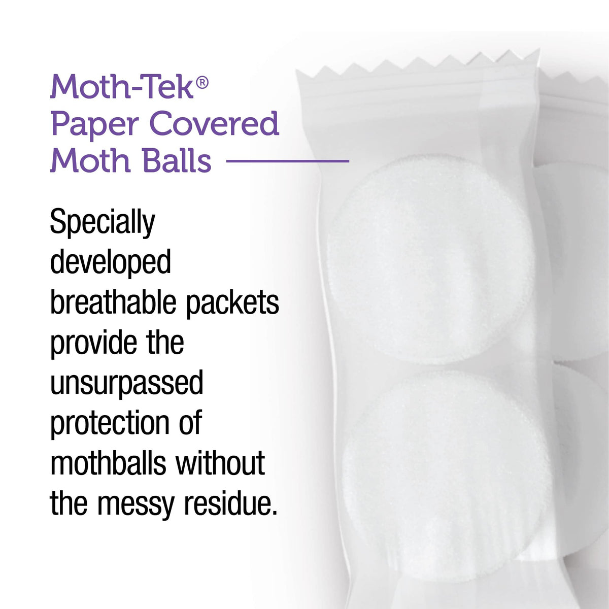 Enoz breathable-paper packets let the active ingredient work without mess.