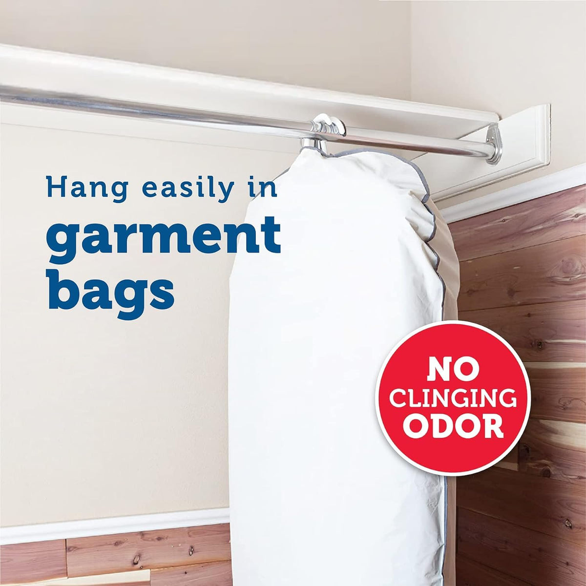 Enoz Moth Cake 3-Pack delivers wardrobe protection in multiple spaces.