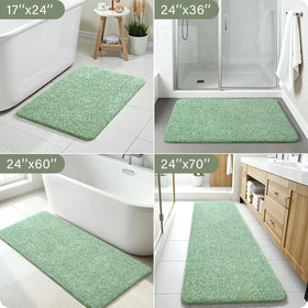 Enqinar large 24x60 inch rug ideal for showers, tubs, and vanities.