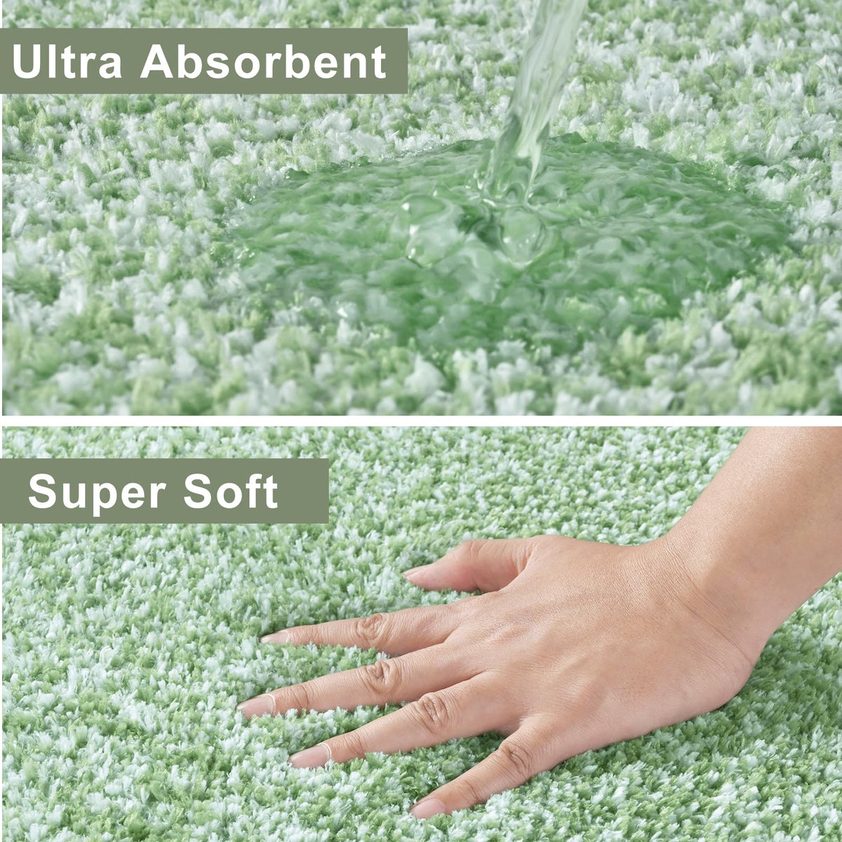 Enqinar plush microfiber bath mat offers luxurious comfort and easy care.