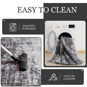 Enqinar modern abstract 3x5 rug entryway versatility for dorm and living