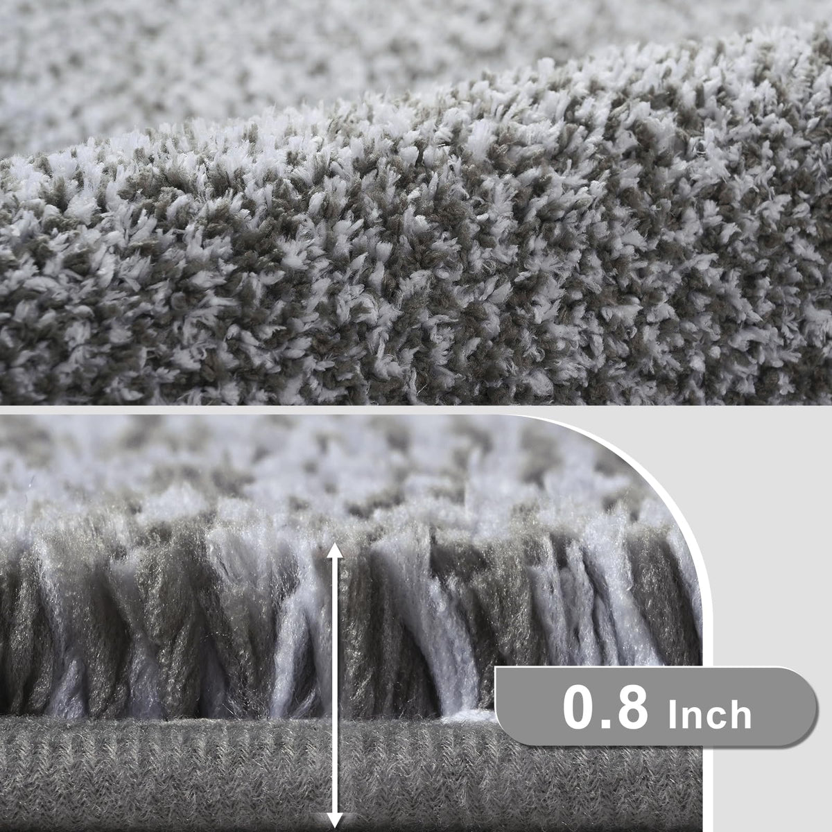 Enqinar rug with TPR backing demonstrates strong grip on smooth tiles