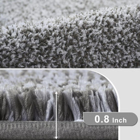 Enqinar rug with TPR backing demonstrates strong grip on smooth tiles
