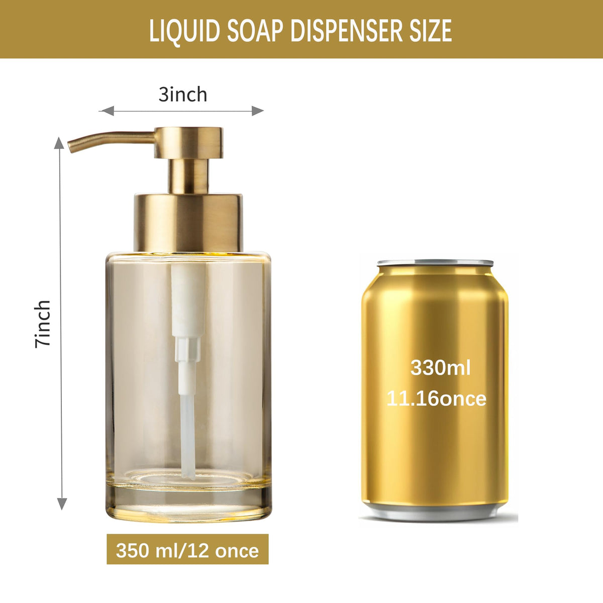 Enra bathroom counter display complements gold accessories.
