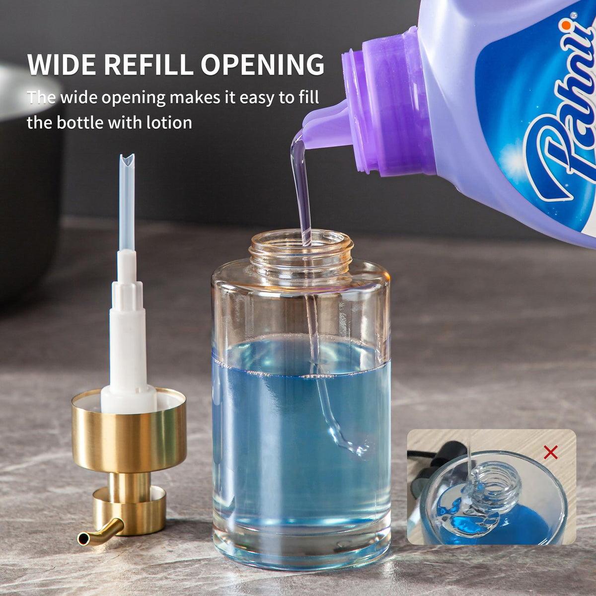 Gift-ready packaging for the Enra Gold foaming soap dispenser.