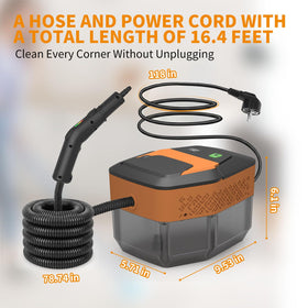 Enromted steam cleaner chemical-free cleaning uses only water.