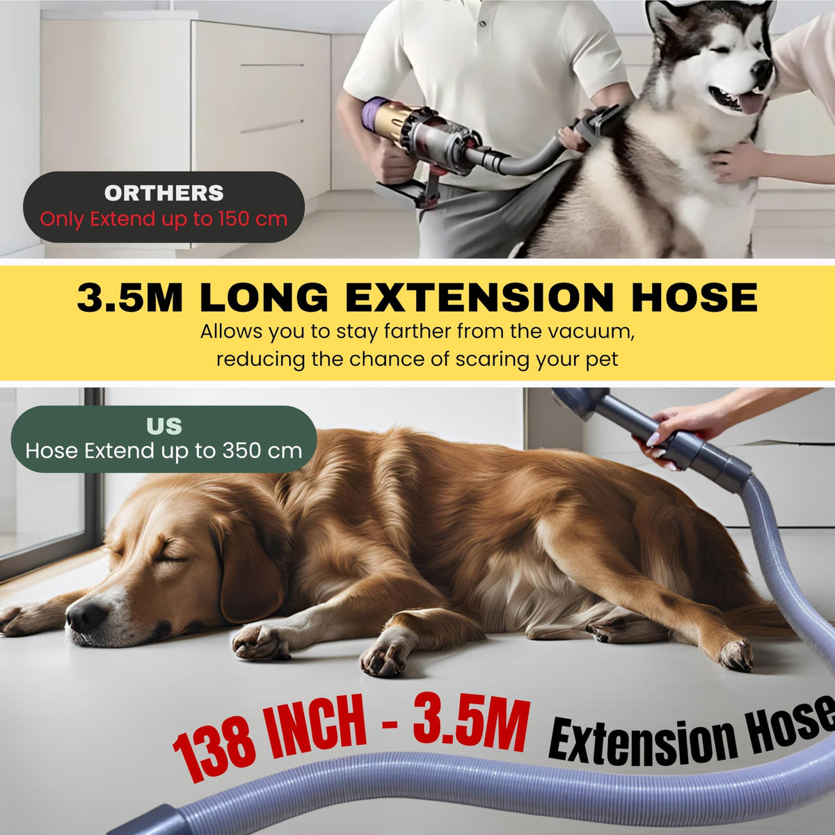 ENUKYCOM Miele 35mm grooming attachment fits securely for fur removal