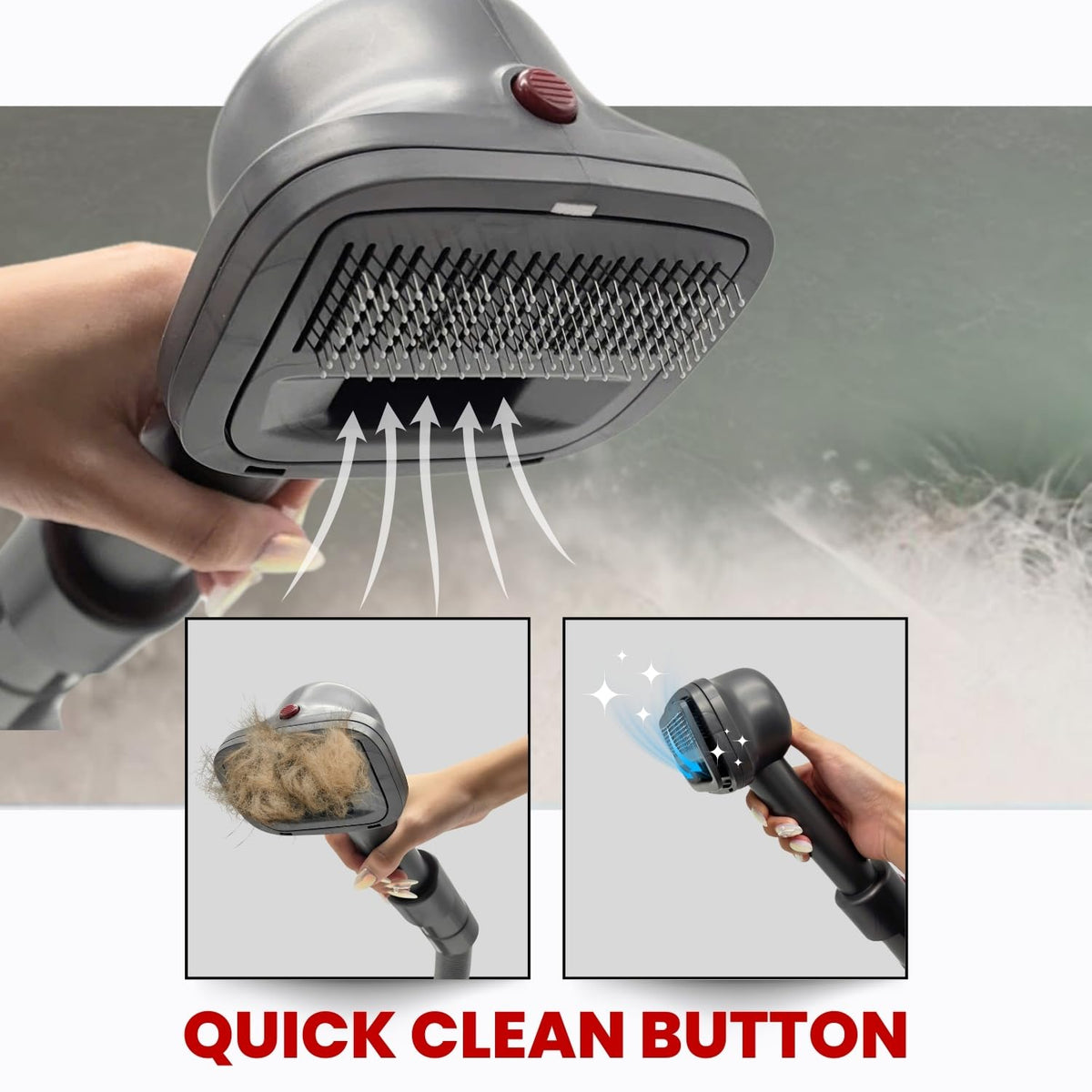 ENUKYCOM Shark rocket compatibility attachment facilitates efficient fur pickup