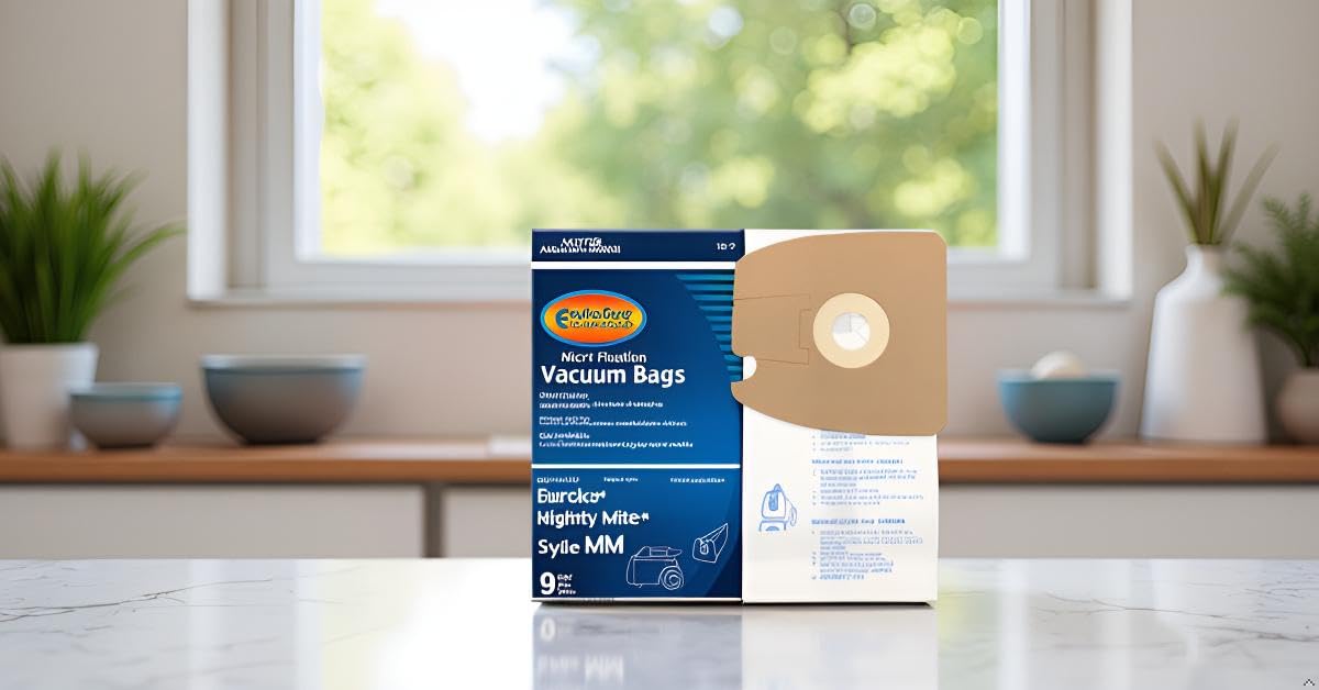 EnviroCare replacement bags in use on Eureka Mighty Mite canisters.
