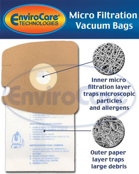 Roll assembly of EnviroCare bags for efficient replacement process