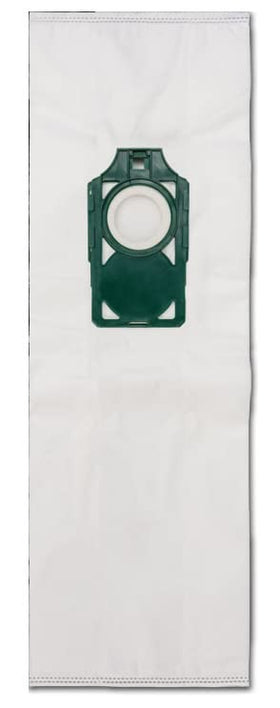 Green bag holder design shown on EnviroCare replacement bags for easy recognition