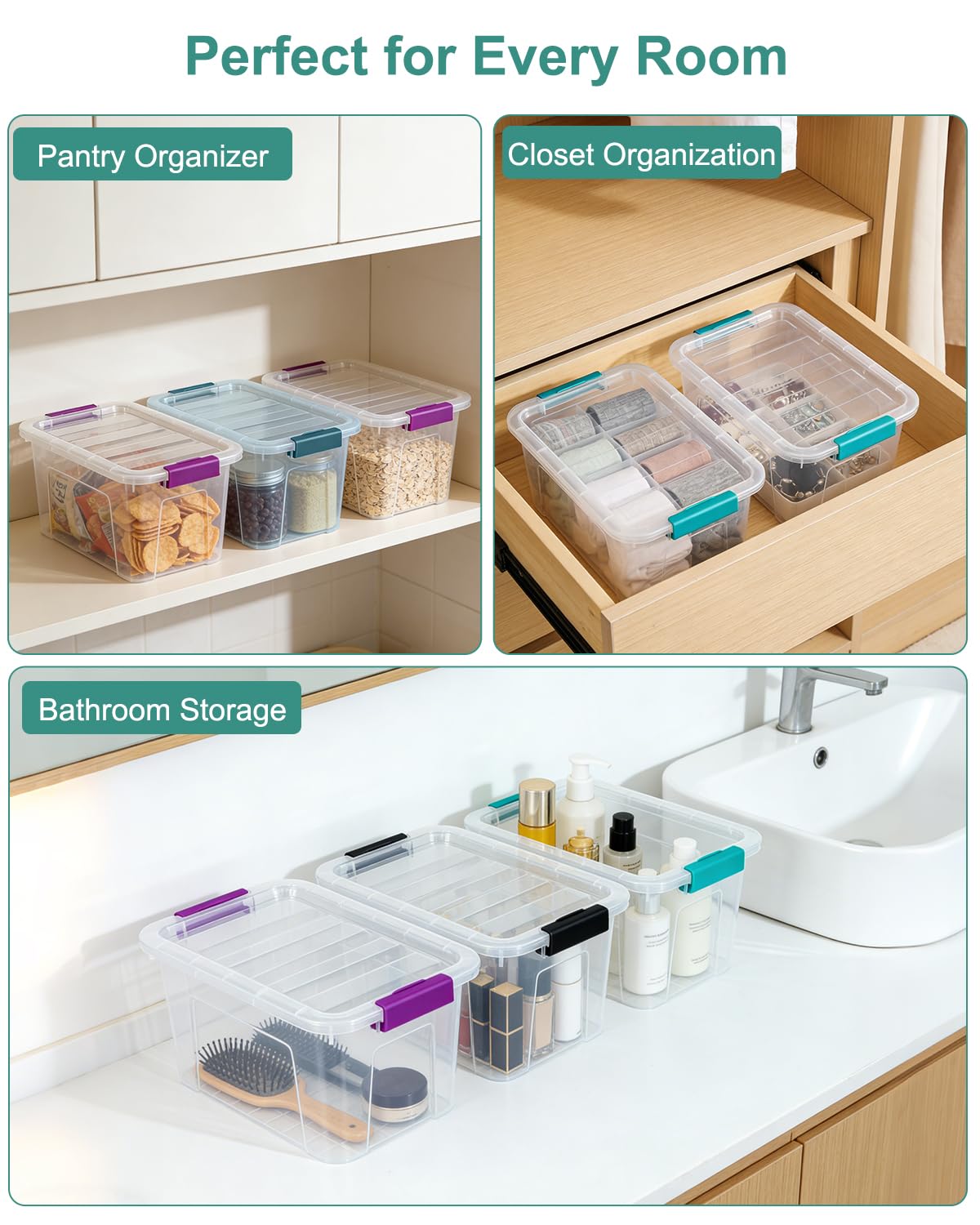 EOENVIVS BPA-free plastic bins are safe for daily use.