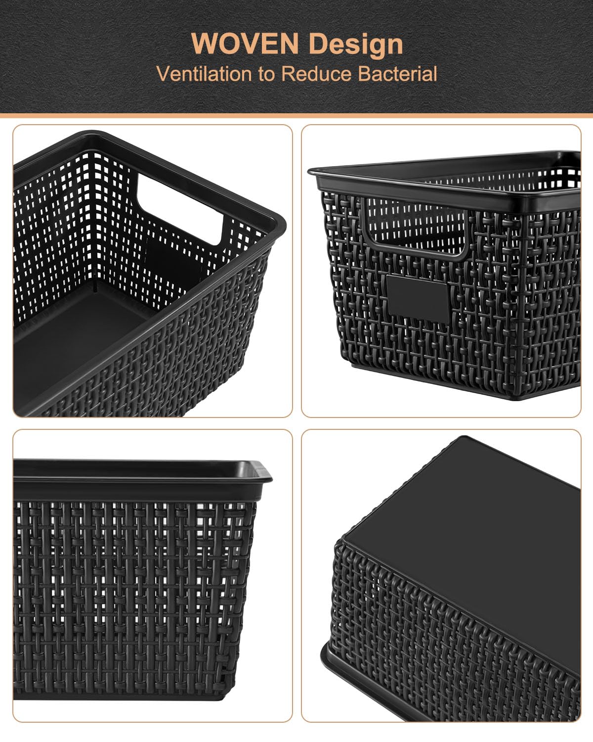 EOENVIVS decorative baskets add a natural, stylish touch to home decor