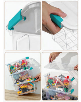 7-quart capacity fits a variety of items while staying compact.
