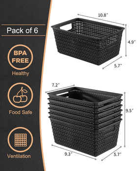 EOENVIVS multi-purpose baskets for closet living room and desk