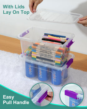 EOENVIVS Multi-use bins suit pantry, toys, and office organization.