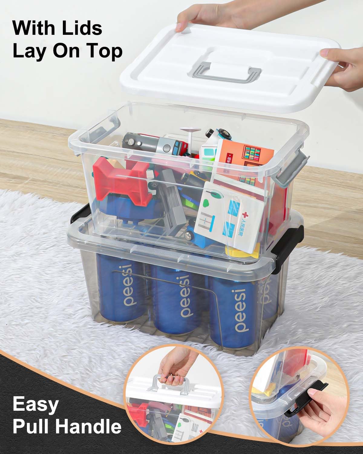 EOENVIVS clear design lets you spot items instantly from any angle.