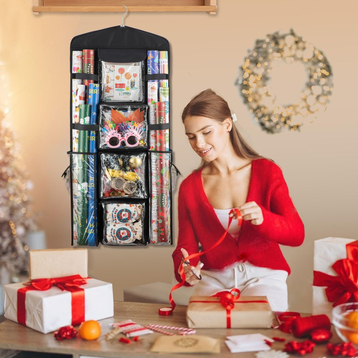 EOLIMEX door-hanging setup keeps supplies organized near entry