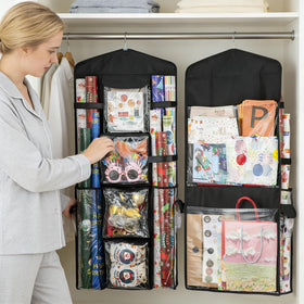 EOLIMEX wrapping paper organizer back pockets store extra supplies neatly