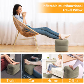 Eooqi foot rest pillow no-pump-needed quick setup