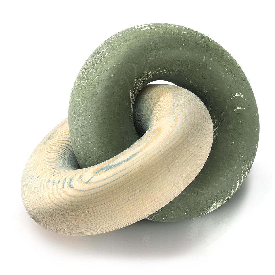 EOSAHR boho pine knot decor on coffee table creates a stylish focal point