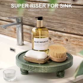EOSAHR pine wood riser on kitchen counter for herbs and decor