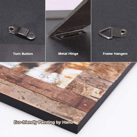 Eosglac natural wood finish complements photos and home decor